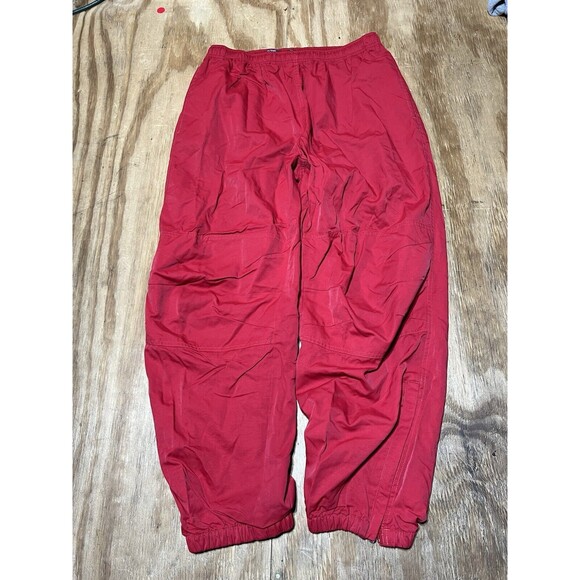 Polo Sport Ralph Lauren Track Pants Men Large Red Windbreaker Baggy Y2K @xb VTG - Picture 1 of 9